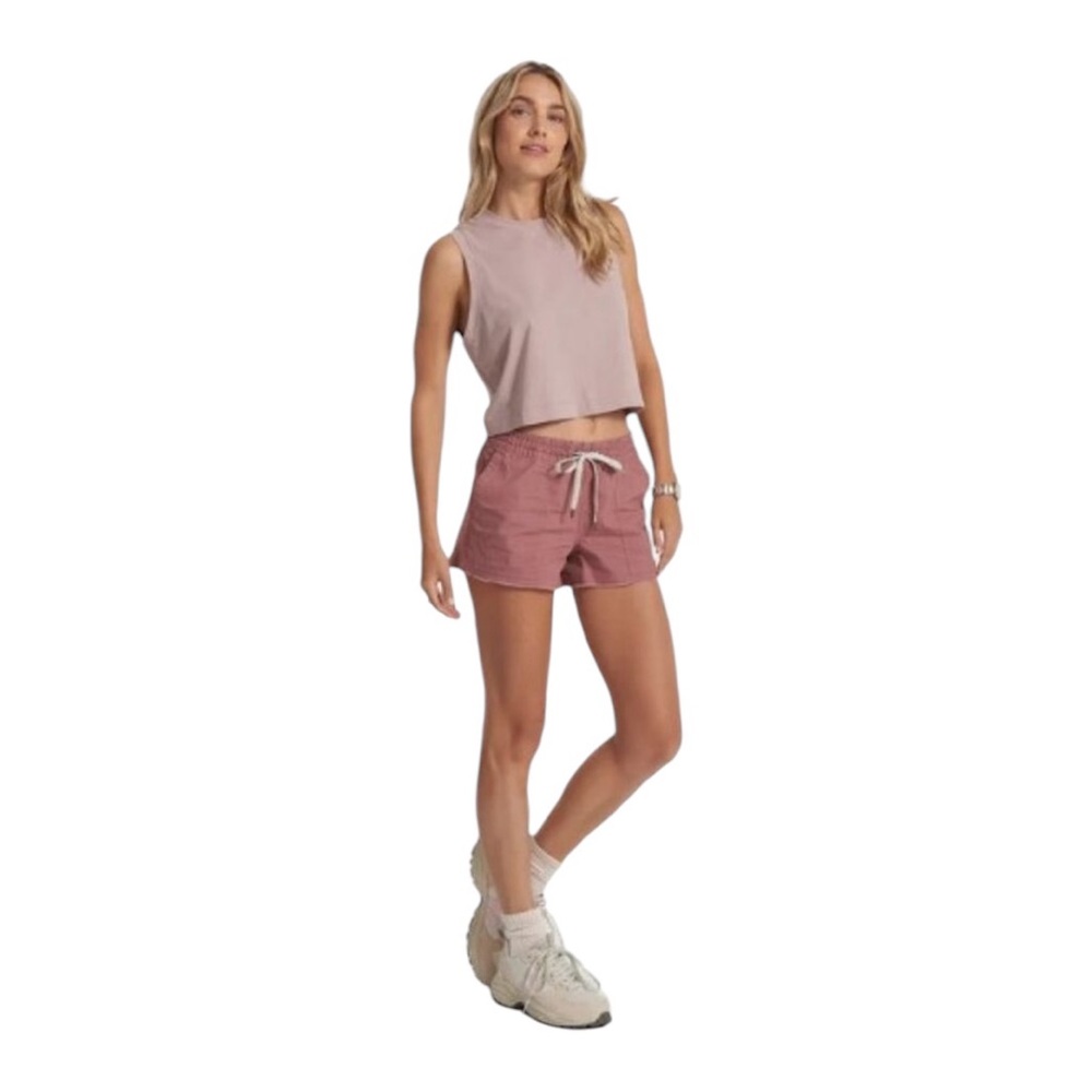 VUORI women's size small S Vintage Ripstop DuraTerra raw hem athletic shorts